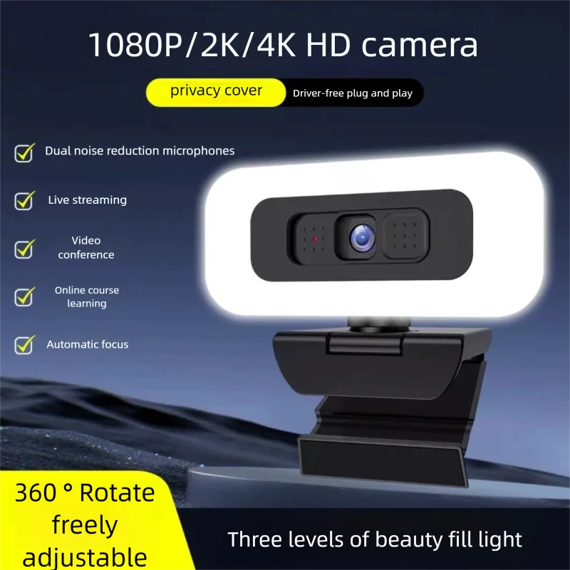 4K SmartCam – Autofokus, LED-Licht & Profi-Bildqualität